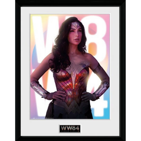 Wonder Woman poster in frame