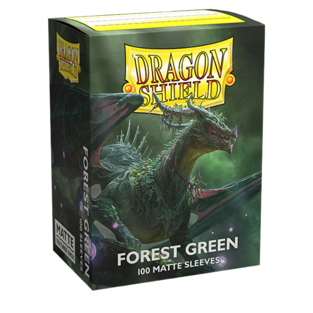 Dragon Shield - Matte Standard Size Sleeves 100pk - Forest Green