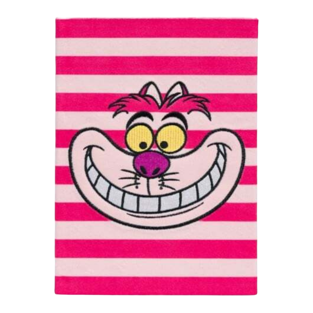 DISNEY ALICE IN WONDERLAND CHESHIRE CAT PREMIUM A5 PLUSH COVER NOTEBOOK