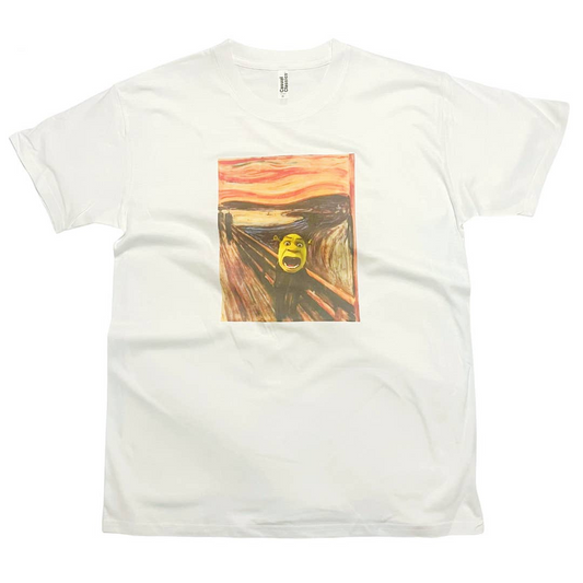 The Scream with Shrek Funny Meme T-Shirt
