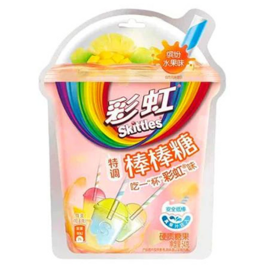 Skittles Lollipops Real Fruit Chinese 54g