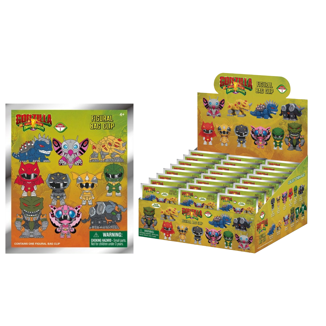 Godzilla vs. Power Rangers 3D PVC Bag Clips Series 1