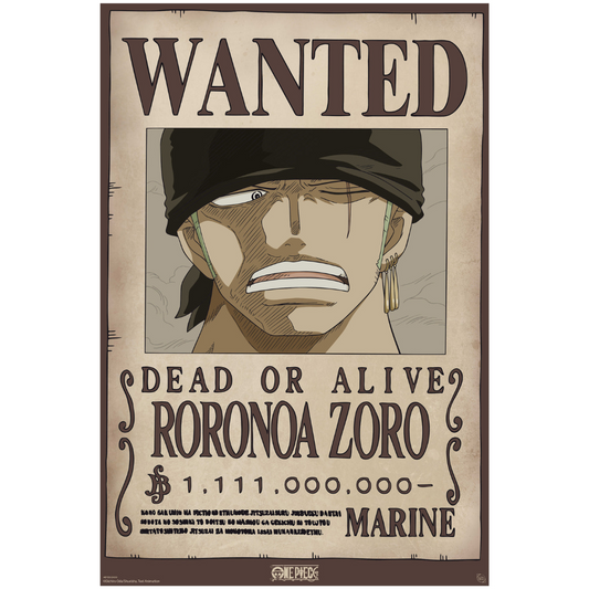 One Piece Wanted Zoro Wano Maxi Poster