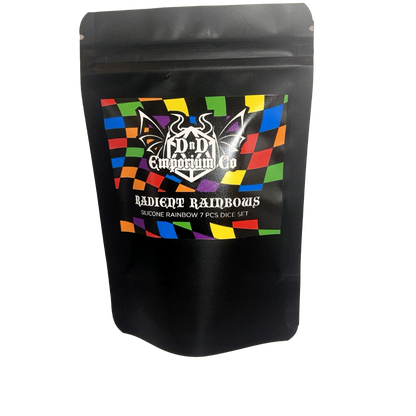 Radiant Rainbows | Silicone Rainbow 7 Pcs Dice Set Dnd
