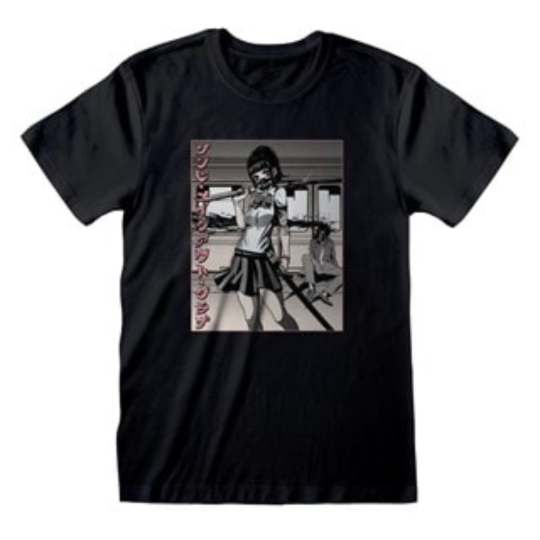 Zombie Makeout Club T-shirt (samurai girl)