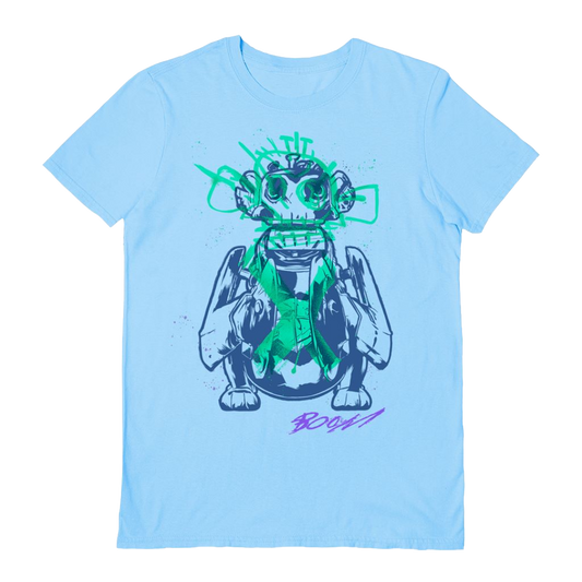 ARCANE (GRAFFITI MONKEY) LIGHT BLUE UNISEX T-SHIRT