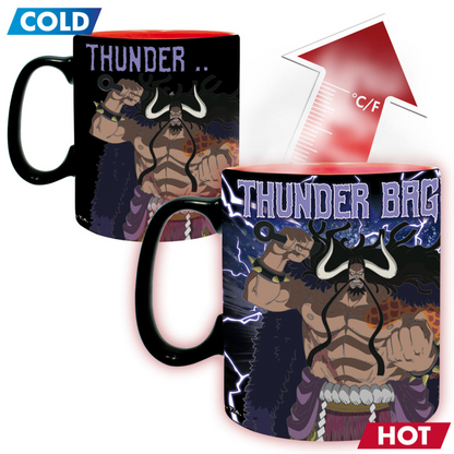 One Piece Luffy vs Kaidou 460ml Heat Change Mug