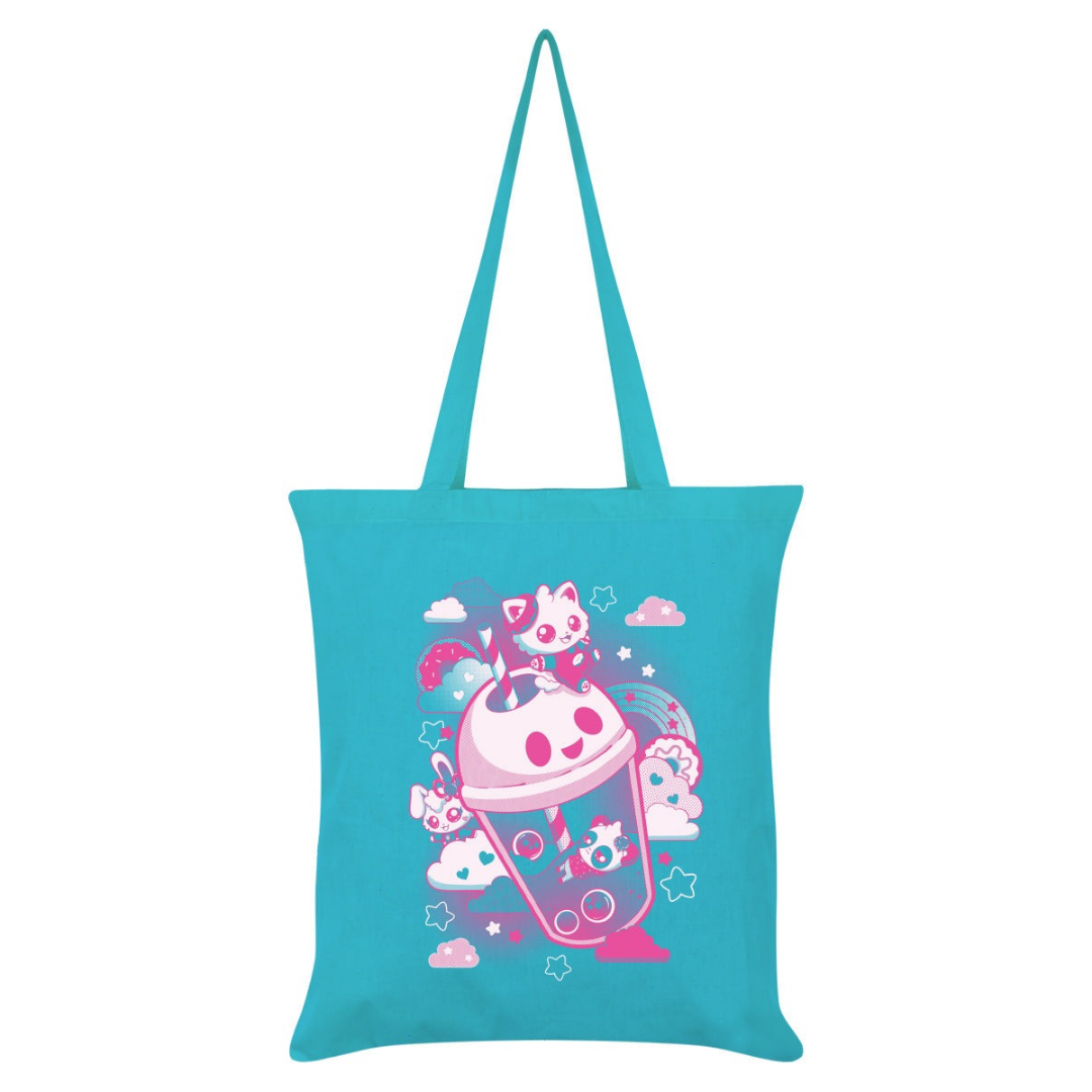 Cosmic Boop Soda Pop Azure Blue Tote Bag