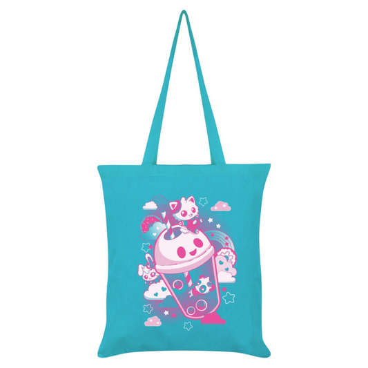 Cosmic Boop Soda Pop Azure Blue Tote Bag