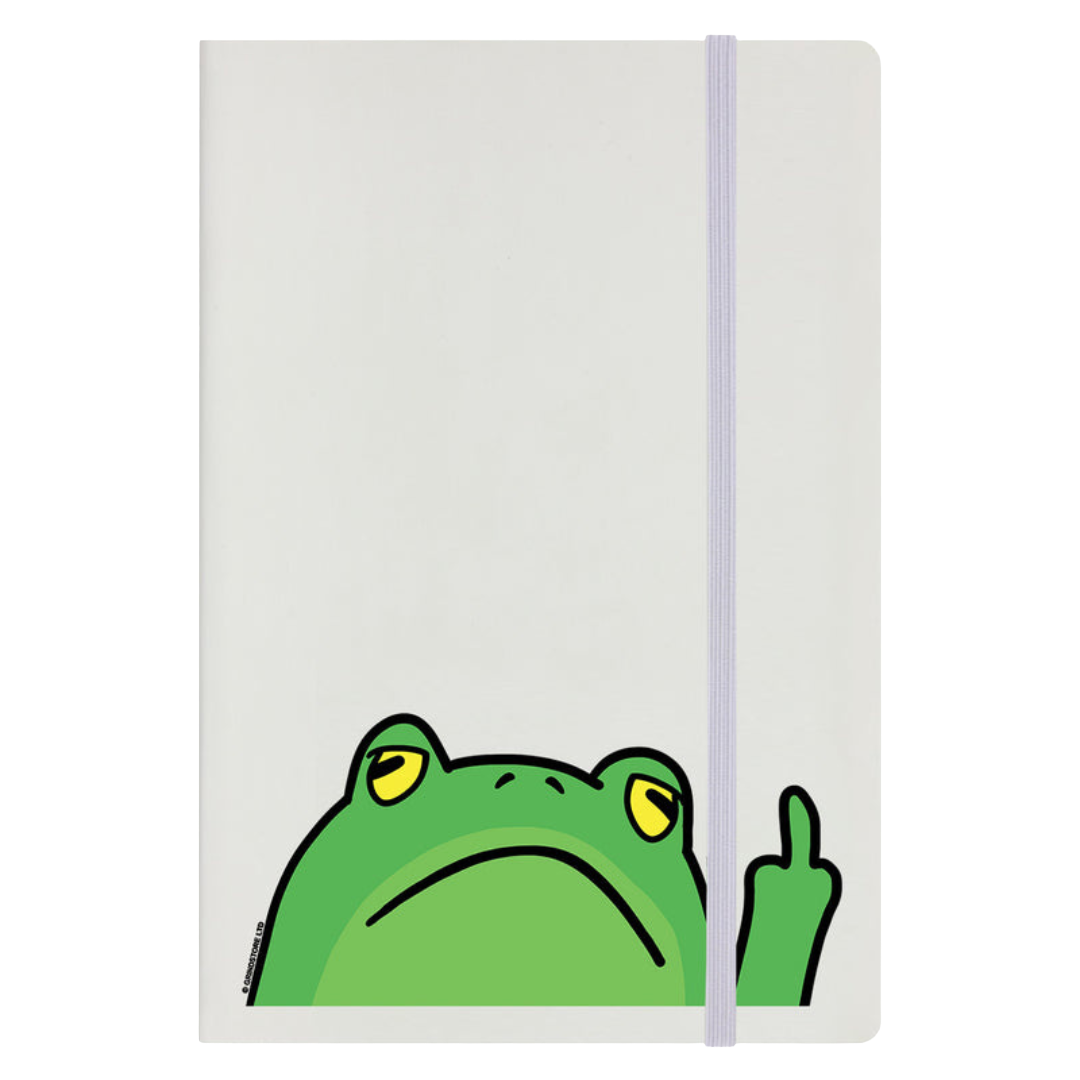 Frog Off Cream A5 Hard Cover Notebook