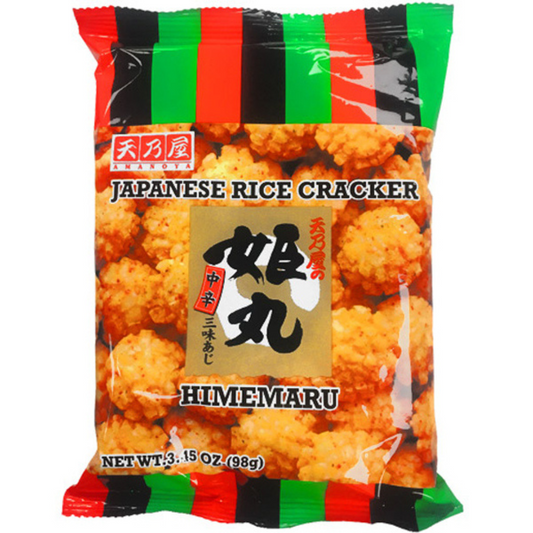 Corp Medium-Hot Spiced Rice Crackers, 98g