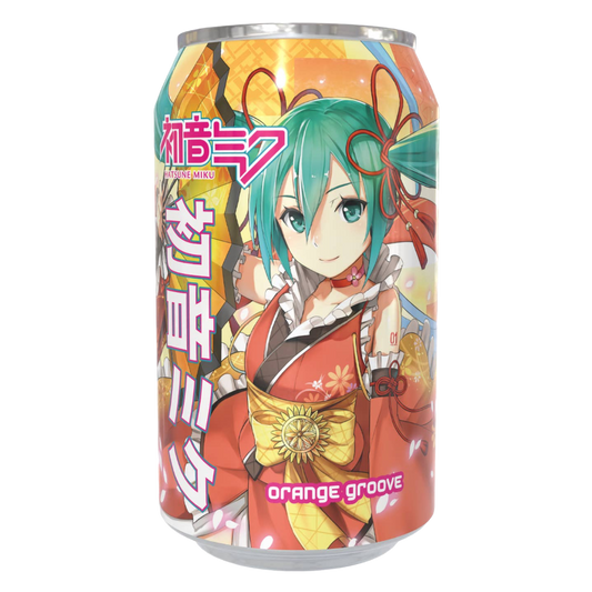 Hatsune Miku Orange Groove Flavour Soda - 330ml