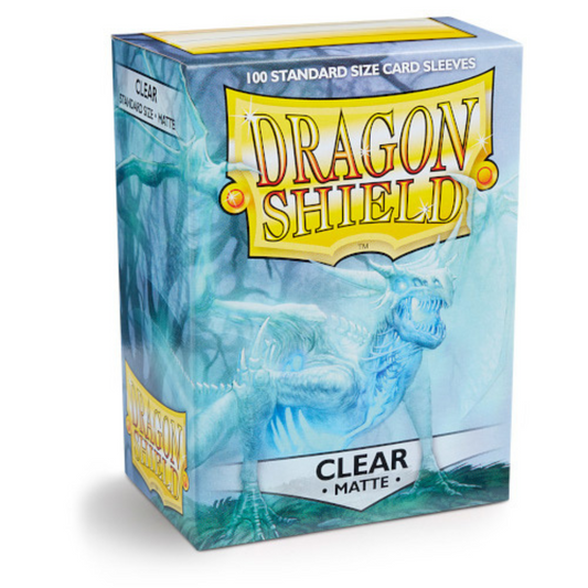 Dragon Shield - Matte Standard Size Sleeves 100pk - Clear