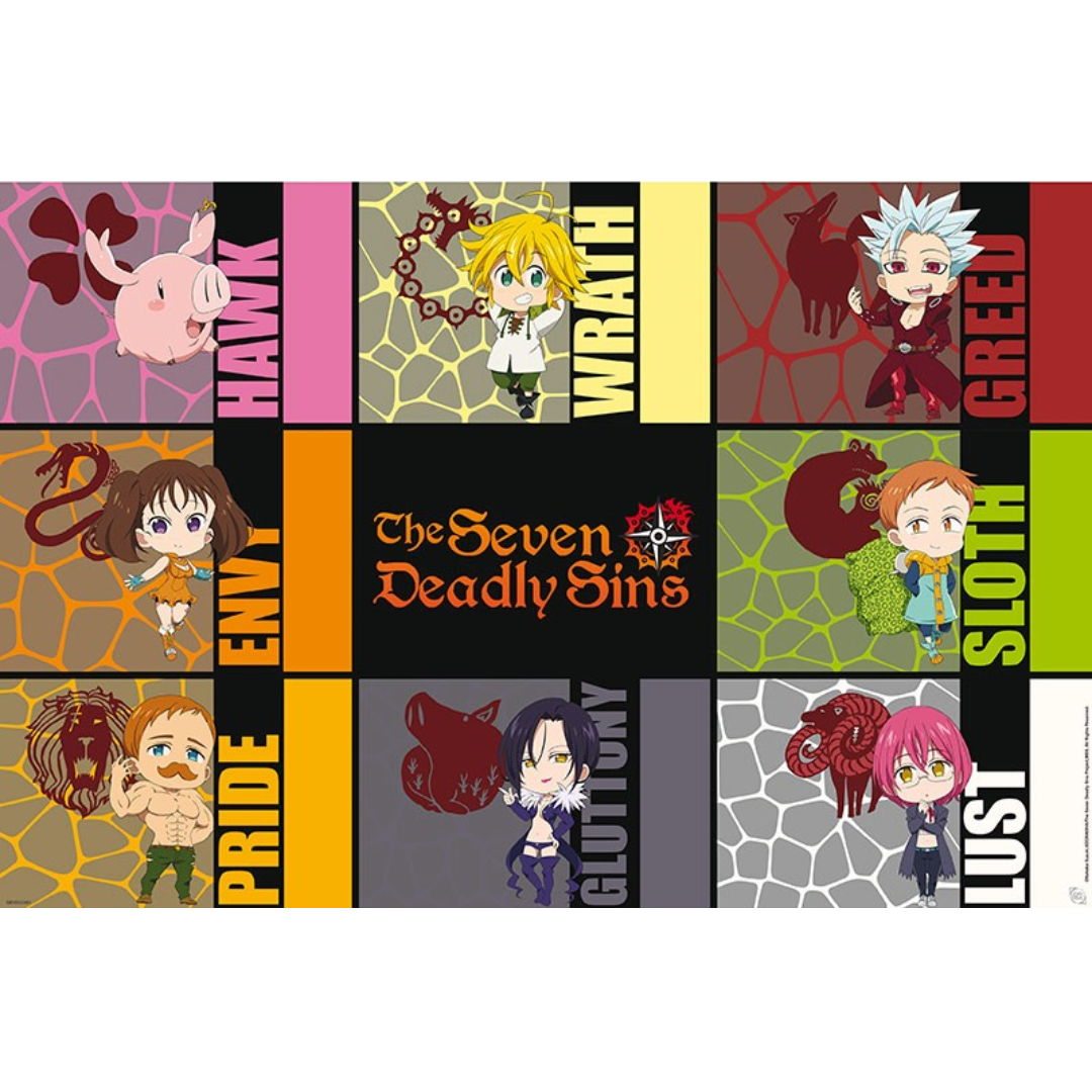 The Seven Deadly Sins S3 Chibi Sins Maxi Poster
