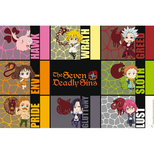 The Seven Deadly Sins S3 Chibi Sins Maxi Poster