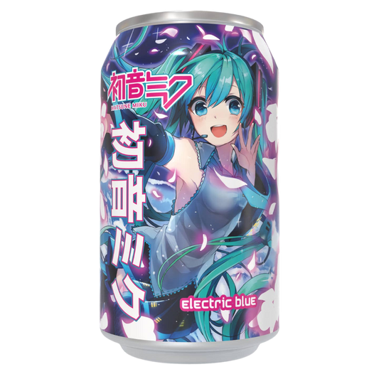 Limited Edition Hatsune Miku Electric Blue Soda Can