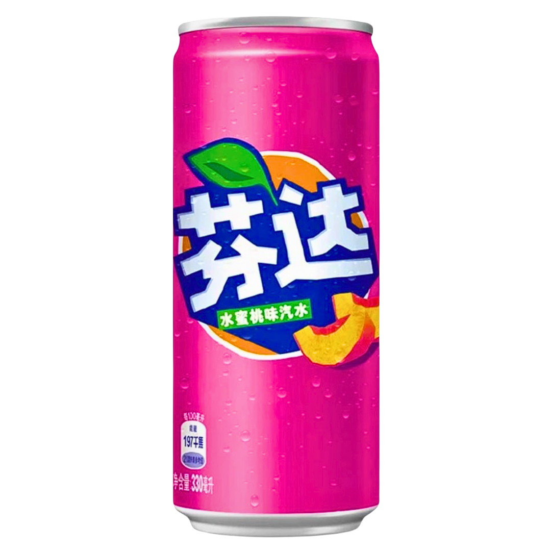 Fanta White Peach Flavour Chinese Can 330ml