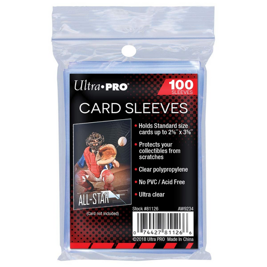 Ultra-pro clear sleeves (pk 100)