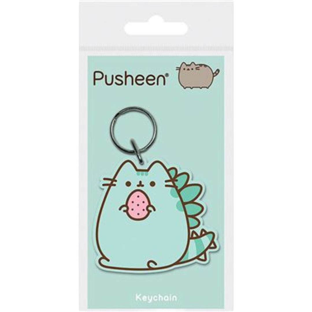 PUSHEEN (PUSHEENOSAURUS) PVC KEYCHAIN