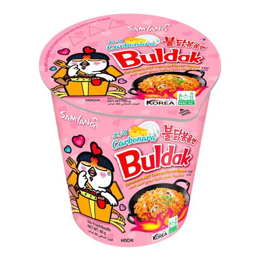 Samyang Buldak Hot Chicken Flavour Ramen - Carbonara Cup 80g