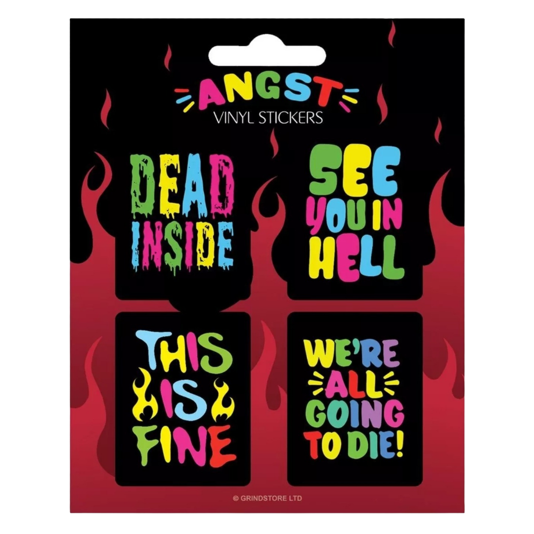 Angst Vinyl Stickers
