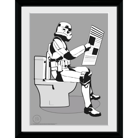 Original Stormtrooper Storm Pooper 30 x 40cm Framed Collector Print