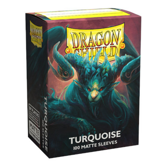 Dragon Shield - Matte Standard Size Sleeves 100pk - Players Choice Turquoise Atebeck