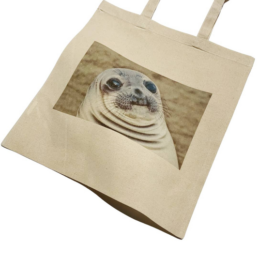 Funny Fat Seal Chins Tote Bag