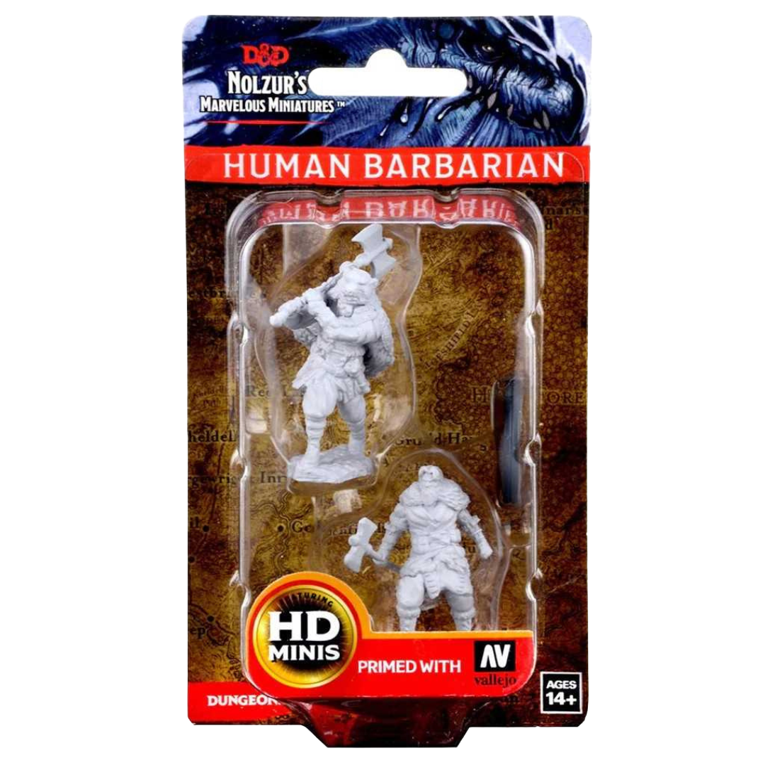 D&D Unpainted Miniatures: Human Male Barbarian