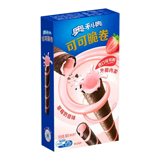 Oreo Cocoa Crispy Rolls-Strawberry Milkshake 50g