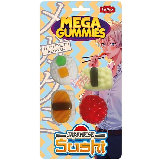 Mega Gummies Japanese Sushi 120g