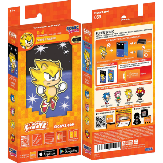 FiGGYZ Sonic the Hedgehog Super Sonic 11cm Collectible Pop Magnet