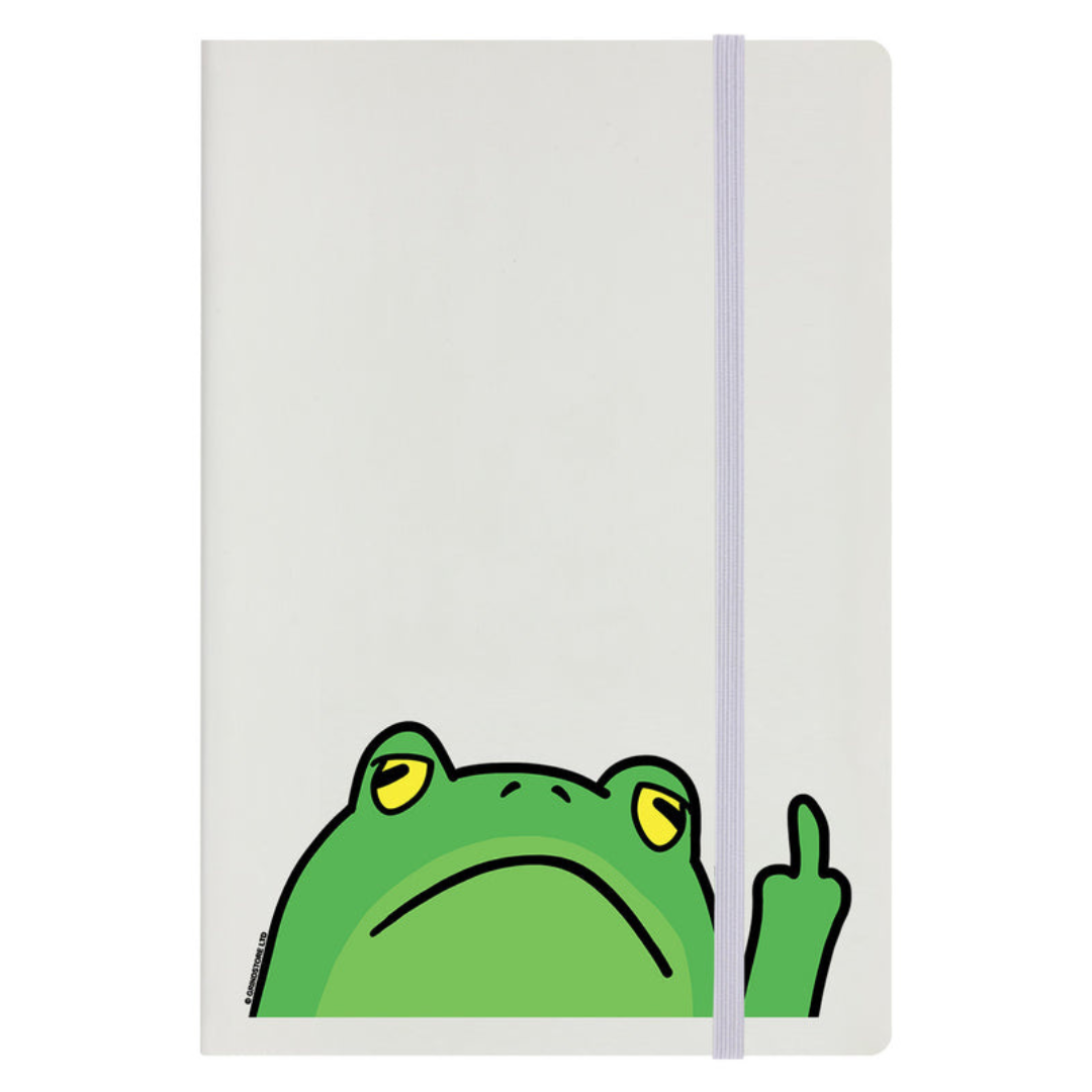 Frog Off Cream A5 Hard Cover Notebook