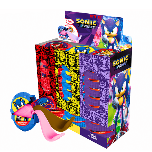 Sonic Prime Gum Roll Chewing Gum With Sticker