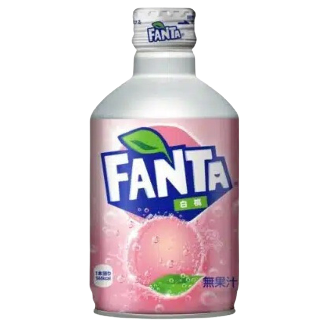 Fanta Peach Metal Bottle Japan 300ml