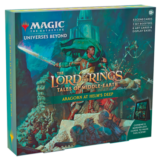 Magic: The Gathering - Lord of the Rings: Tales of Middle-Earth Holiday Scene Box - Aragorn At Helm's Deep