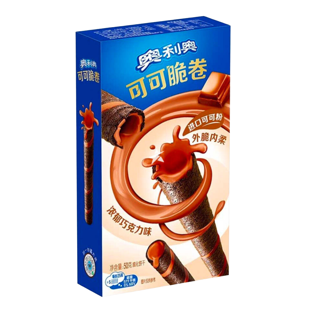 Oreo Cocoa Crispy Rolls-Rich Chocolate 50g