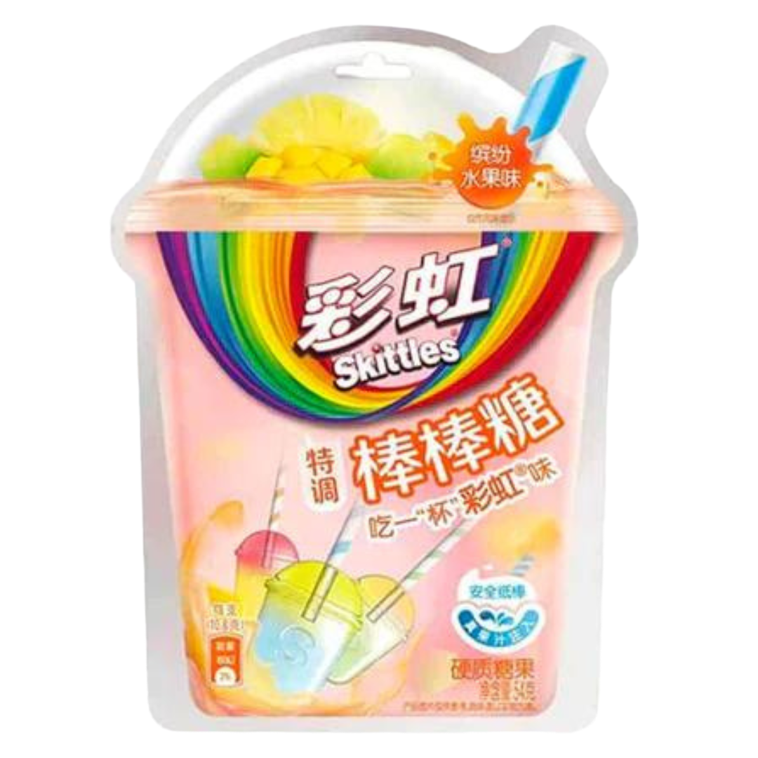 Skittles Lollipops Real Fruit Chinese 54g