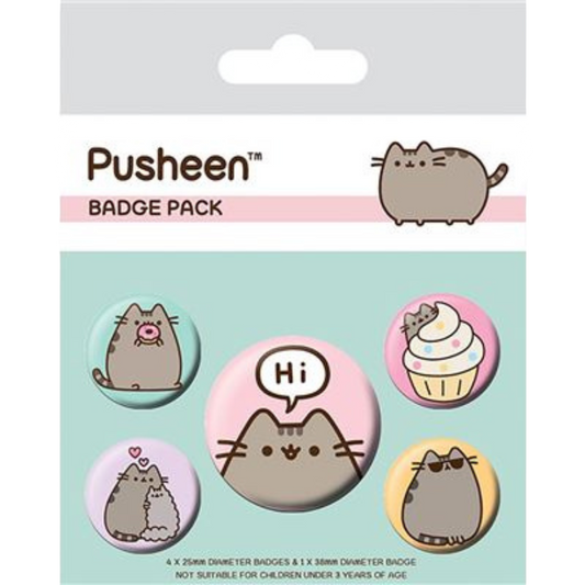 PUSHEEN (PUSHEEN SAYS HI) BADGE PACK