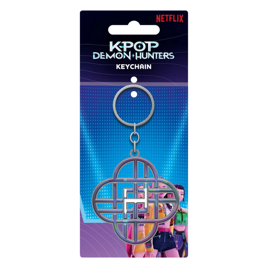 K-POP DEMON HUNTERS (HUNTRIX LOGO) METAL KEYCHAIN