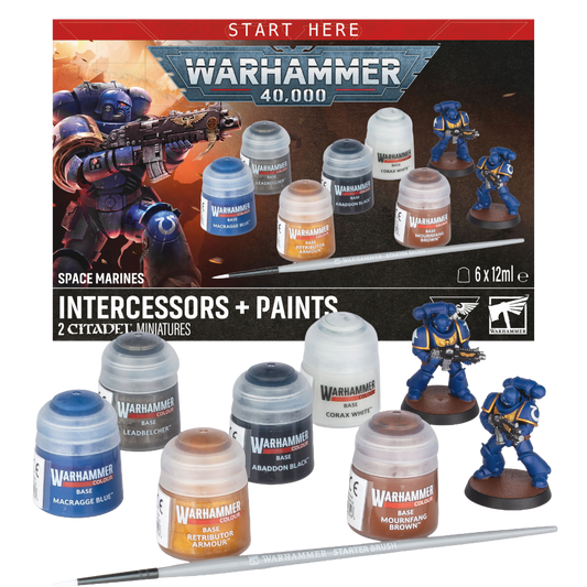 Warhammer 40,000 - Space Marines: Intercessors Plus Paints