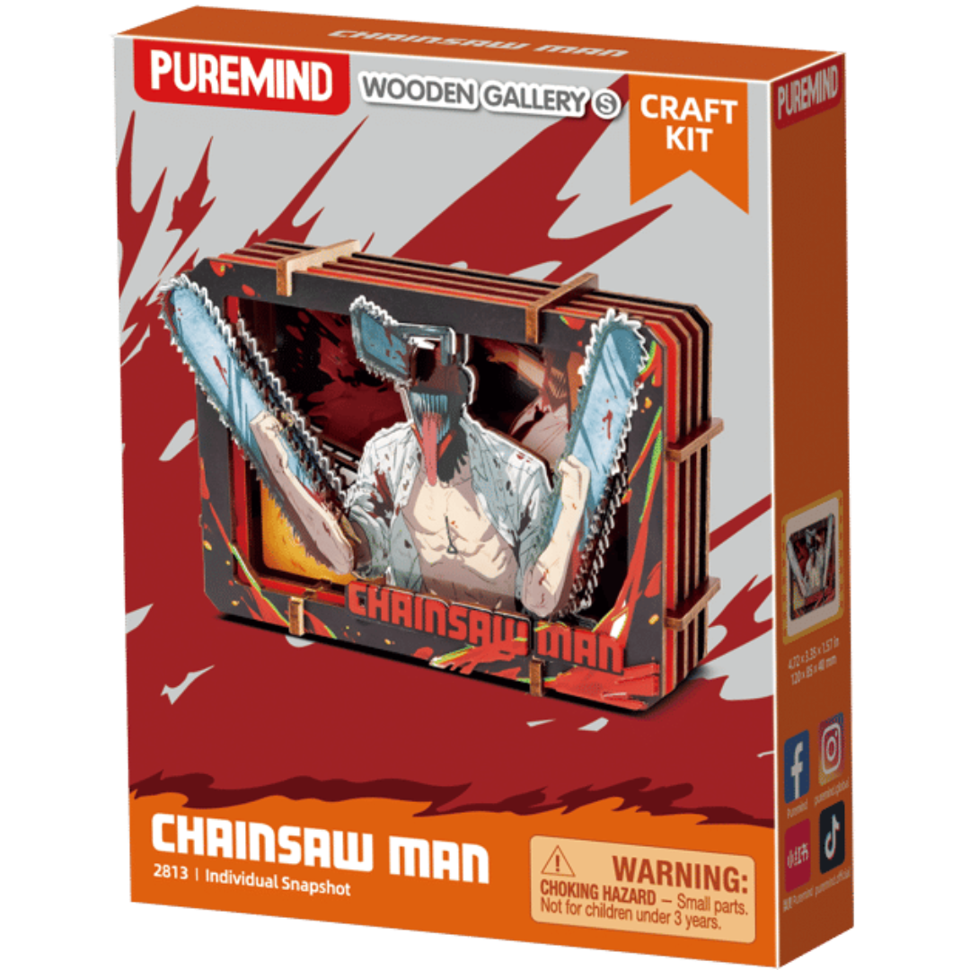 Chainsaw Man Small Wooden gallery-Individual Snapshot (Blind box)