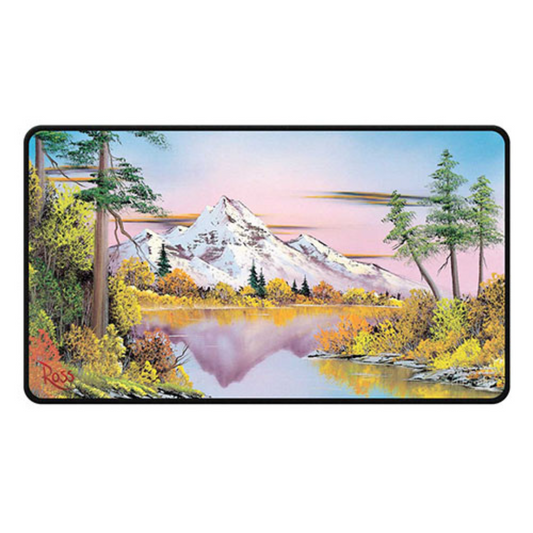 Ultra Pro - Bob Ross Mighty Mountain Lake - Black Stitched Playmat