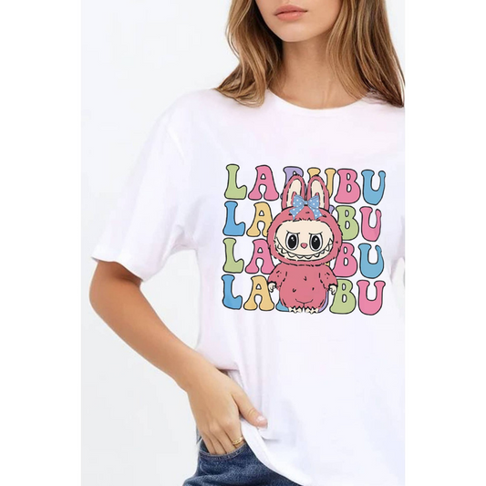 Regular Fit T-Shirt in Multi Labubu Print