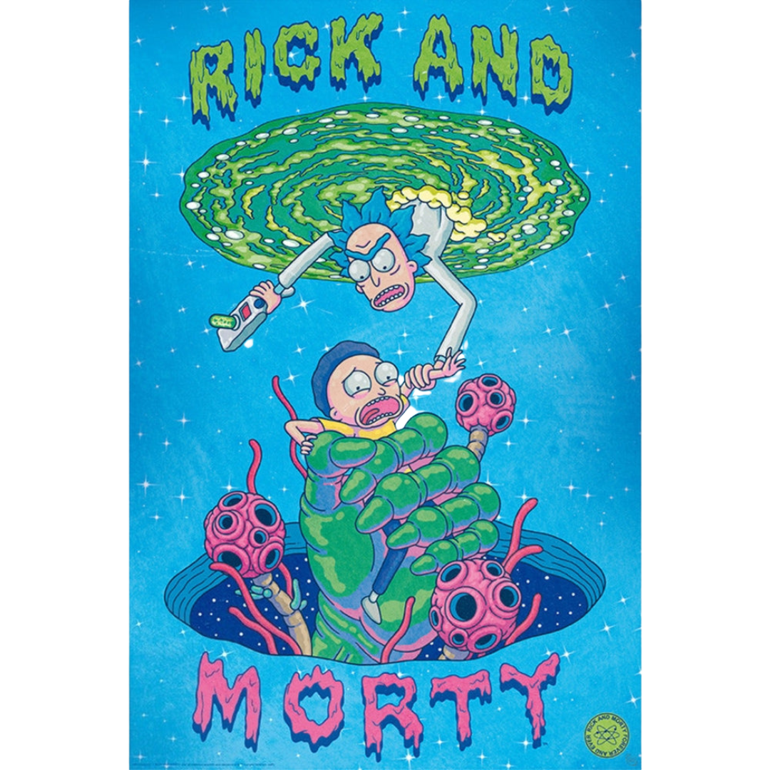 Rick and Morty Portal Hand Maxi Poster
