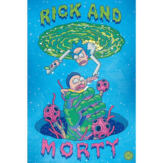 Rick and Morty Portal Hand Maxi Poster