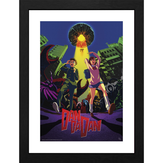 Dan Da Dan Cow Abduction 30 x 40cm Framed Collector Print
