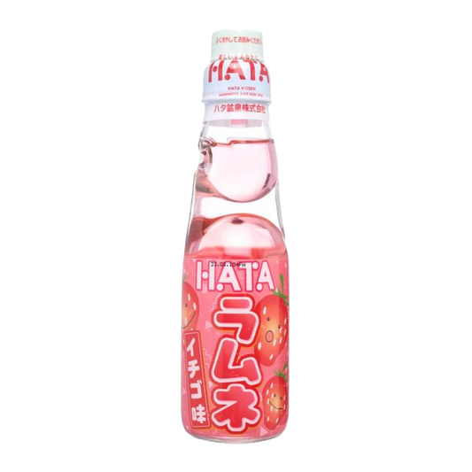 Hatakosen Strawberry Ramune Soda 200ml