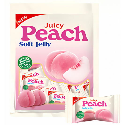 Juicy Peach Flavour Soft Jelly 100g