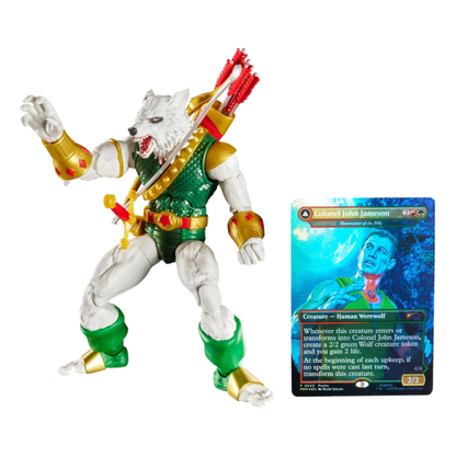 Marvel Legends Magic: The Gathering Action Figure Man-Wolf (plus Exclusive Foil Card) 15 cm